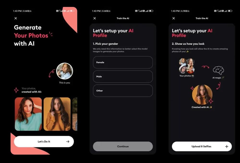 چند فریم از صفحه ساختن تصاویر کودکان