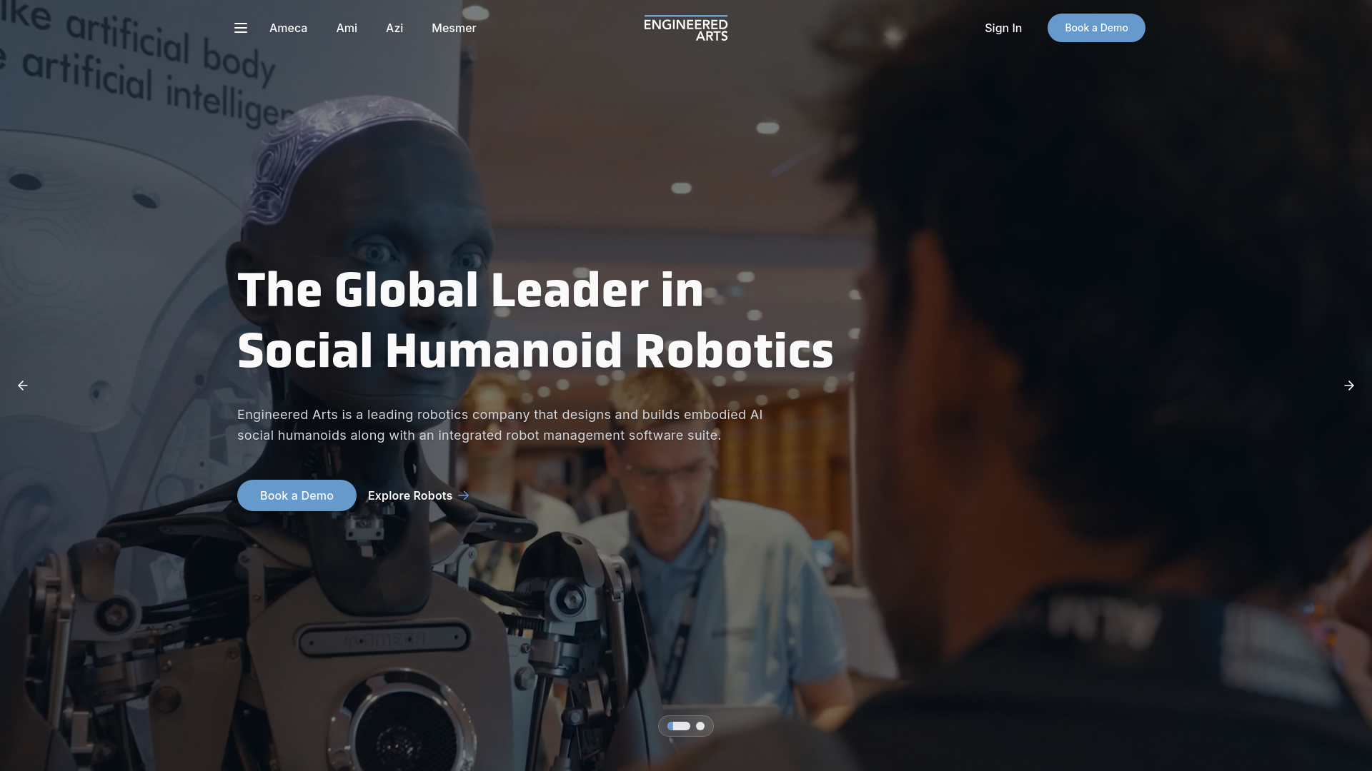 Engineered Arts - Embodied AI Social Humanoid Robots
