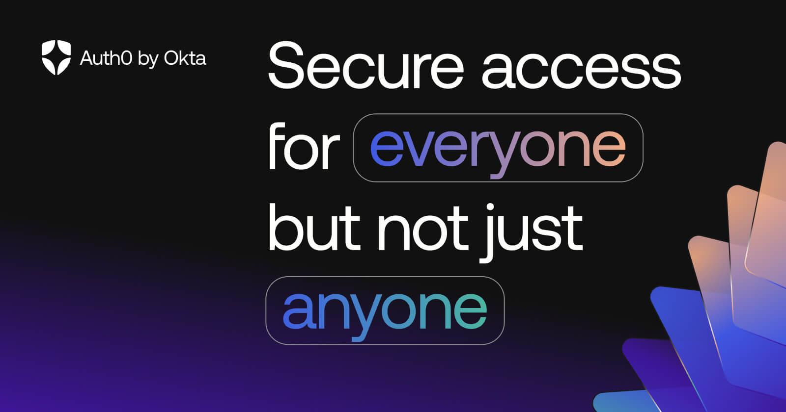 Auth0: Secure access for everyone. But not just anyone.