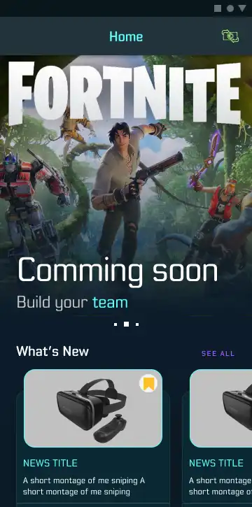 تصویر فورت نایت حالا با رابط کاربری کل برنامه هماهنگ شده.